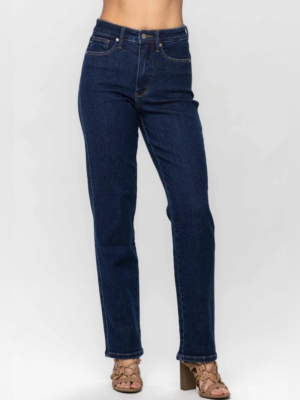 Judy Blue Dark Indigo Straight Leg Jeans